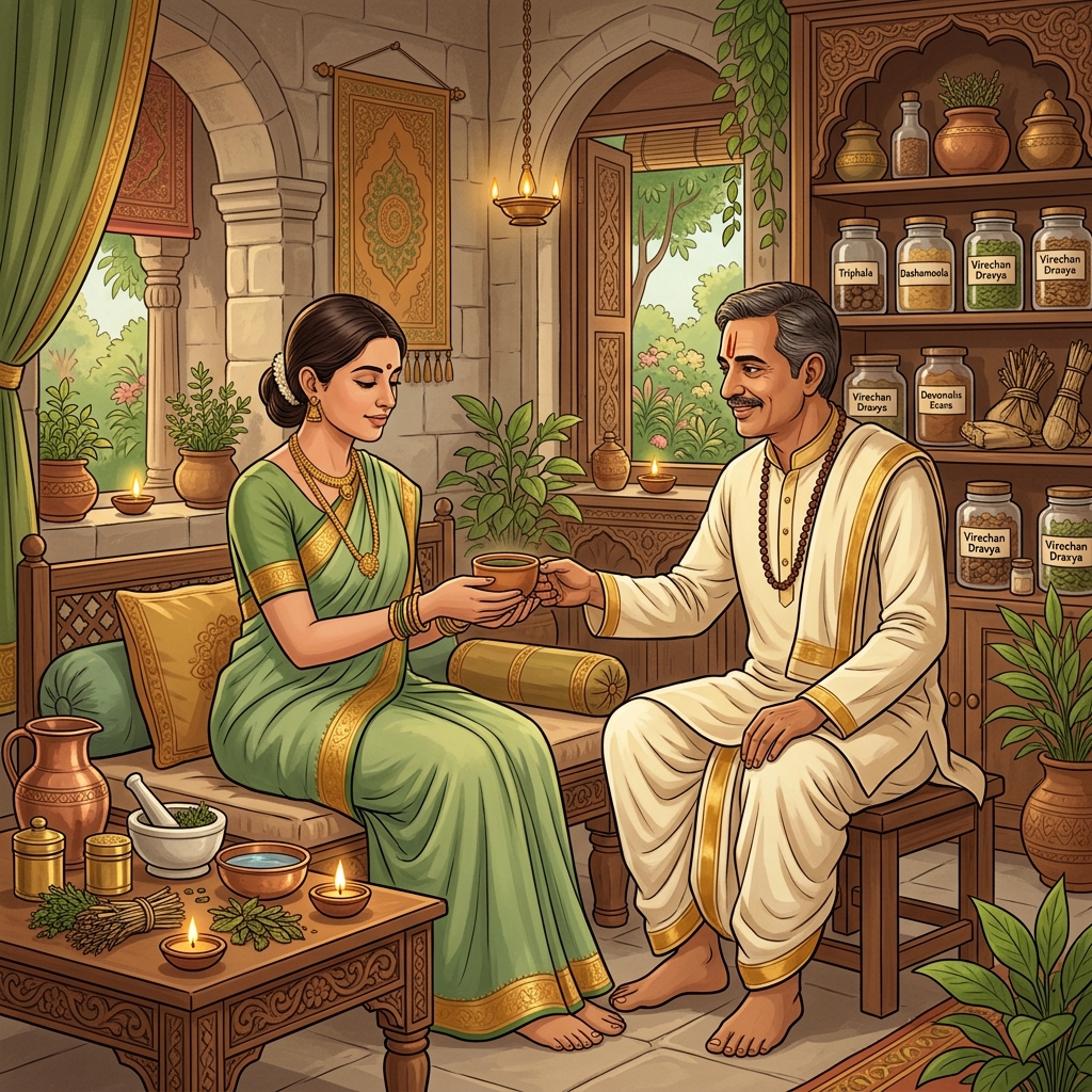 Virechan Purgation Panchkarma Therapy at Rushabh Ayurveda Pune